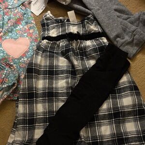 Gray and White Patterned Hoodie